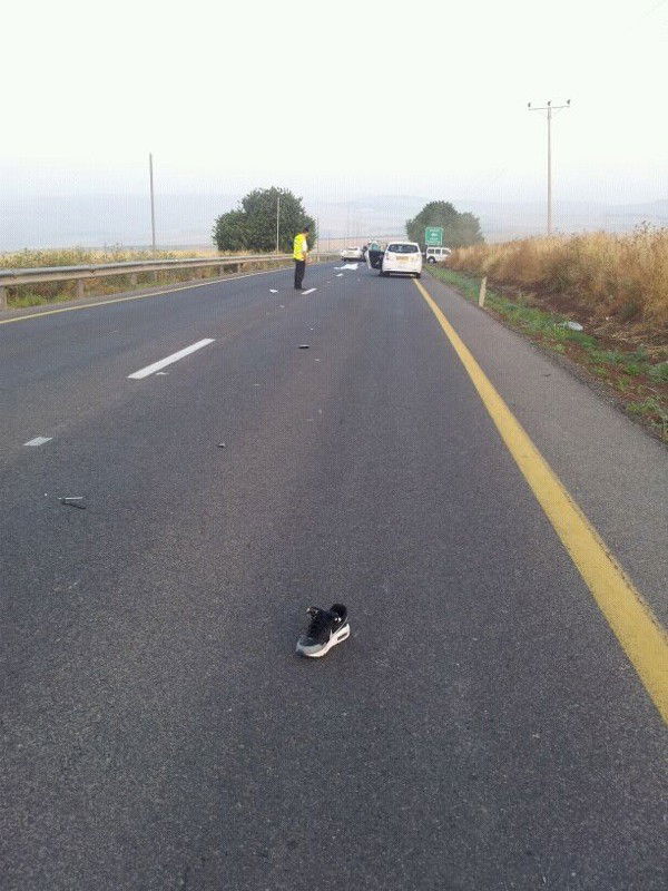 סמוך לטבריה: הולך רגל נהרג מפגיעת רכב חולף