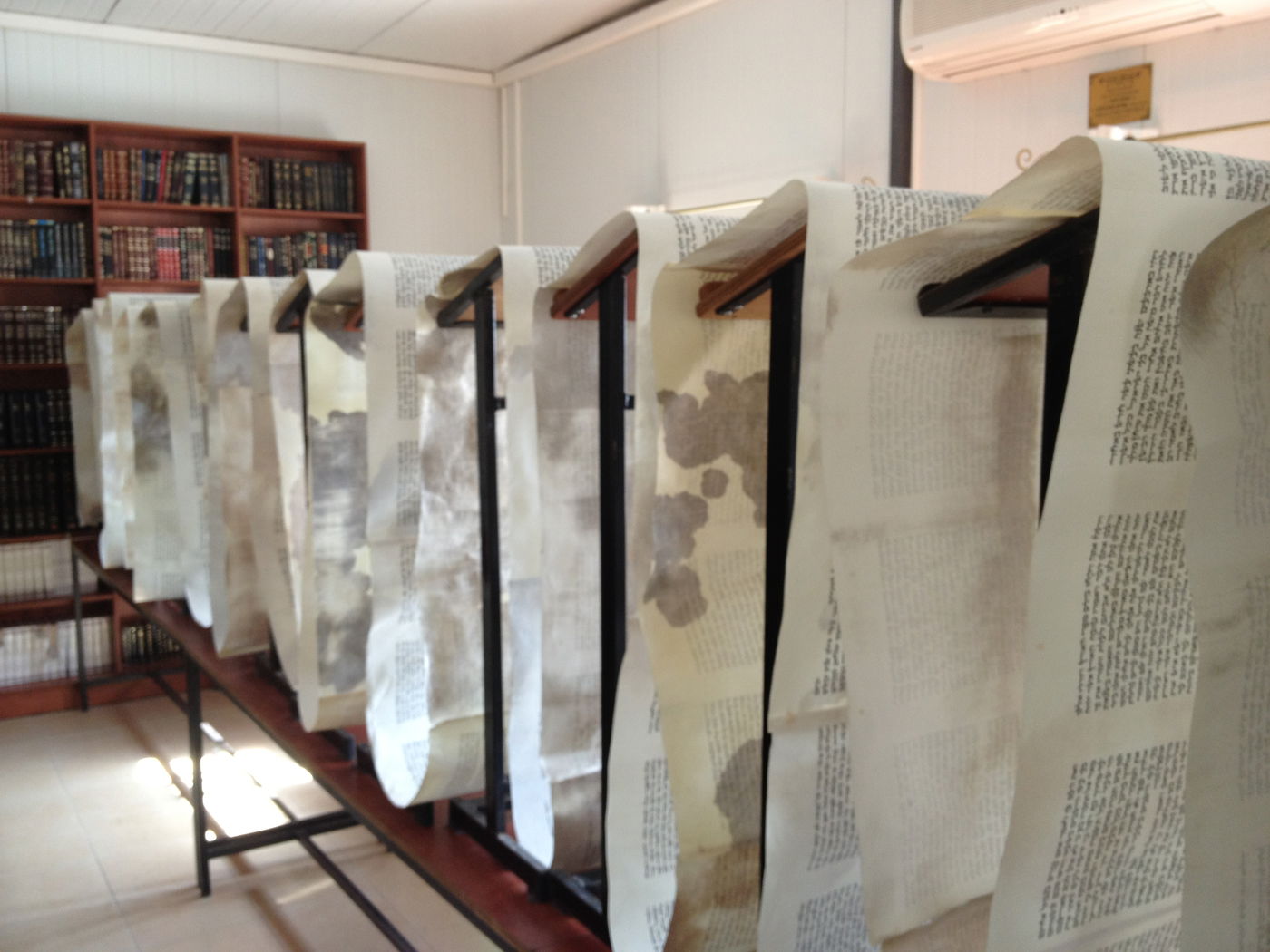 הלם בתל ציון: בית הכנסת נפרץ, ספרי התורה חוללו