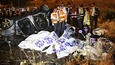 זירת התאונה