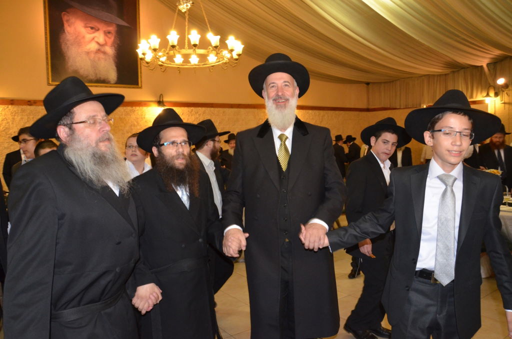 ראשי 'דגל התורה' חגגו בשמחת בנימין ליפקין בכפר-חב"ד