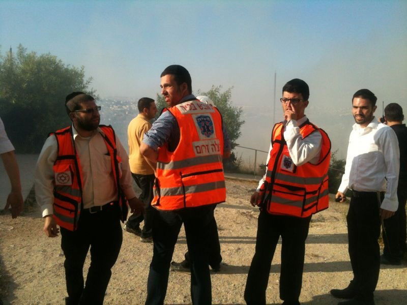 ירושלים: שריפה סמוך לבית-כנסת