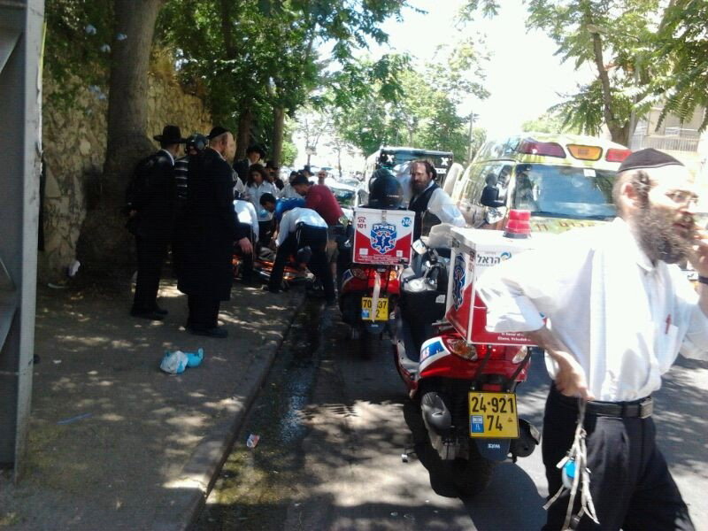 ירושלים: אברך נפצע באורח בינוני ממיניבוס שהסיע ילדים