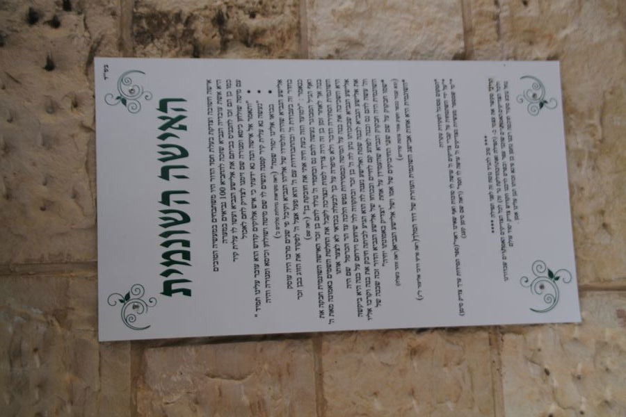 רבי חיים קנייבסקי העתיר בתפילה בבית השונמית