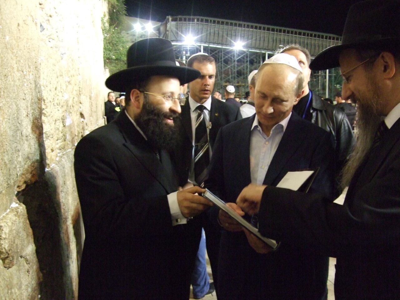 הנשיא ולדימיר פוטין למתפללים בכותל: "שיתקבלו תפילותיכם"