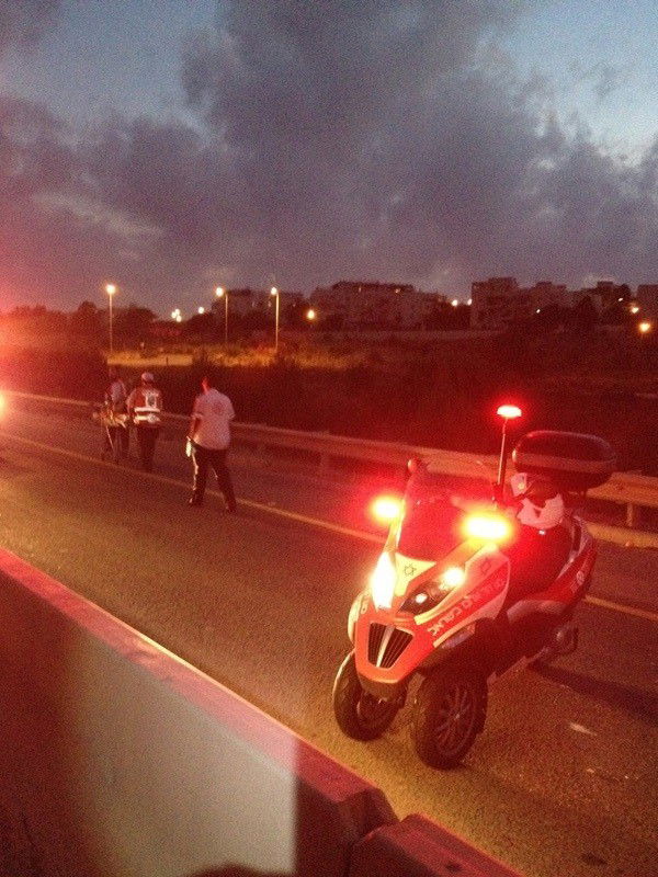 תאונה בכביש 444: 4 משאיות, 4 נפגעים