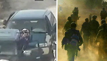 אנשי חיזבאללה וחיילי צה"ל בגבול