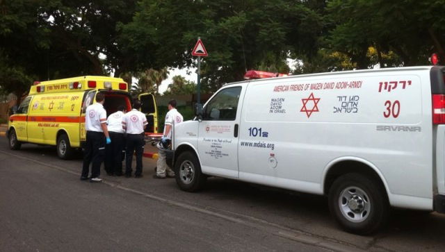 זירת התאונה בפתח תקווה, הבוקר