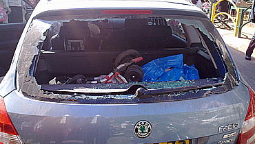 הרכב לאחר החילוץ