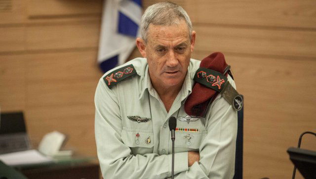 הרמטכ"ל רא"ל בני גנץ, היום