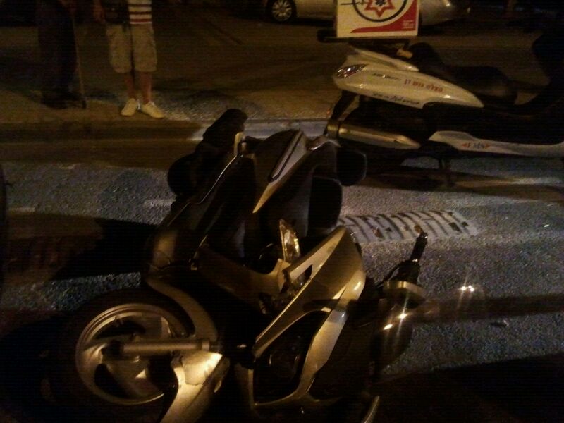 תאונה בתל-אביב: רוכב אופנוע נפצע בינוני