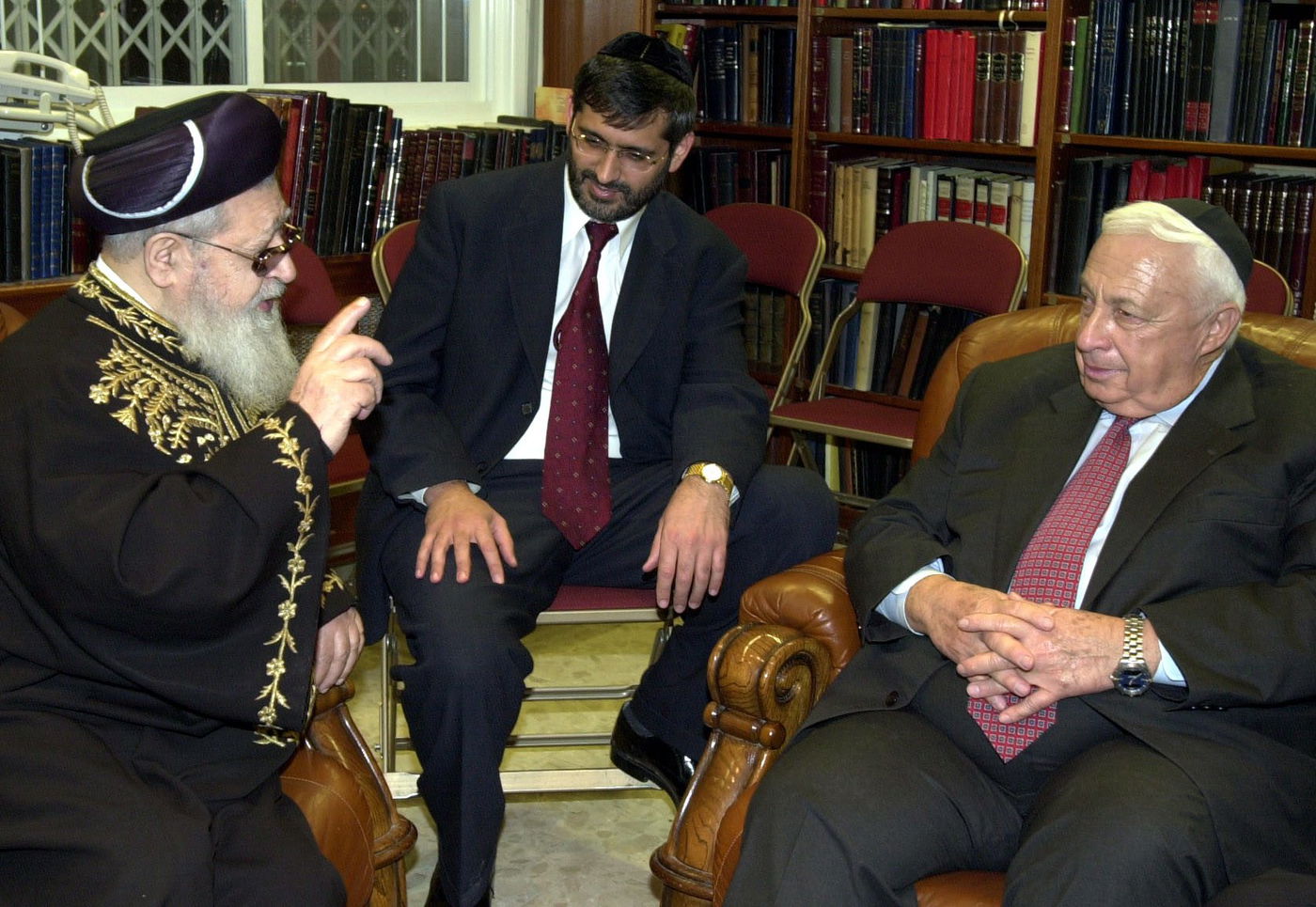 ,,עם ראש-הממשלה לשעבר אריאל שרון