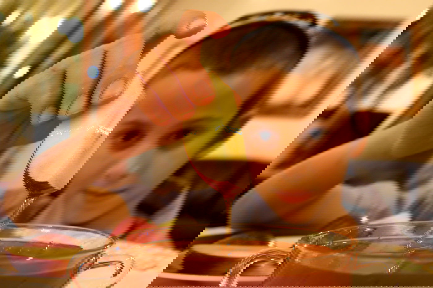 מדגימים הטבלת התפוח בדבש