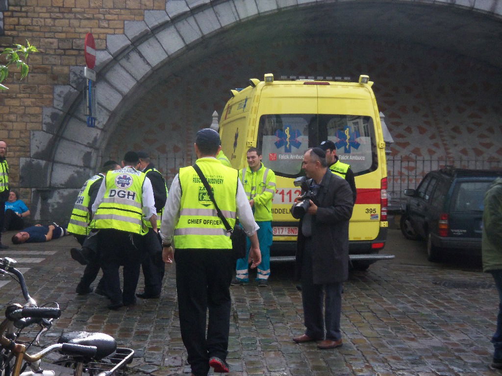 תרגיל בבלגיה: זק"א תרגל פיגוע טרור עם 60 פצועים