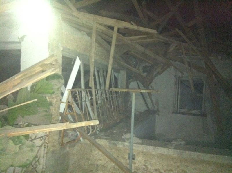 נס לילי: רקטה פגעה ישירות בבית בנתיבות