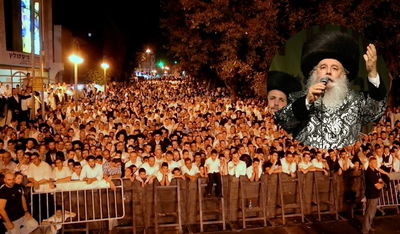 האדמו"ר ממישקולץ וקהל הרבבות