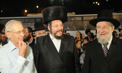 הרב לאו וראש העיר באירוע