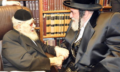 ביקור מפתיע: האדמו"ר מויז'ניץ אצל הרב עובדיה