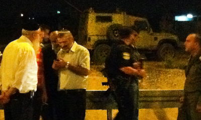 ח"כ בן-ארי בזירת האירוע