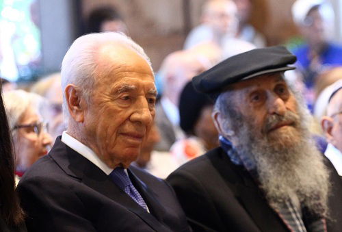 נשיא המדינה שמעון פרס פגש קשישים והודה להם