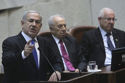 נתניהו נואם במליאה