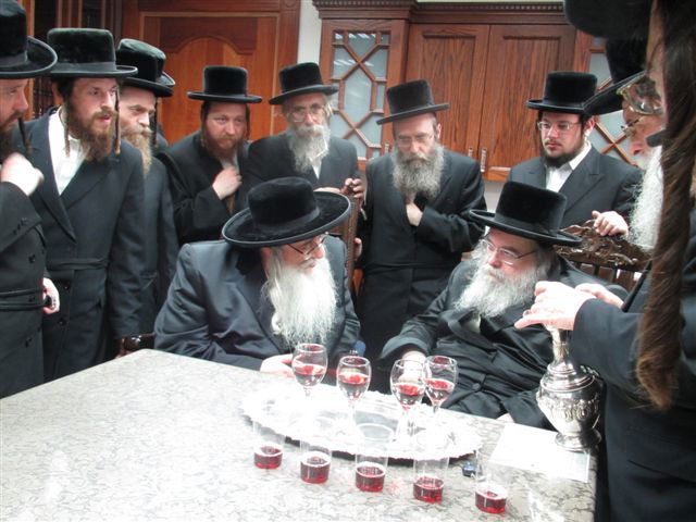 האדמו"ר מבעלזא אירח את האדמו"ר מצאנז