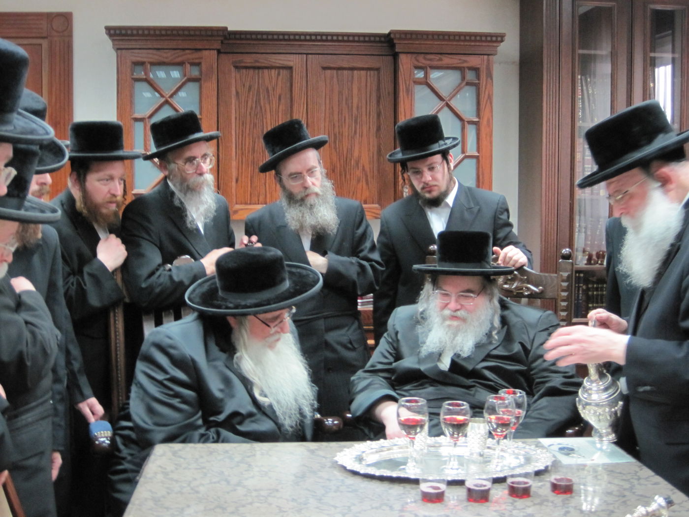 האדמו"ר מבעלזא אירח את האדמו"ר מצאנז