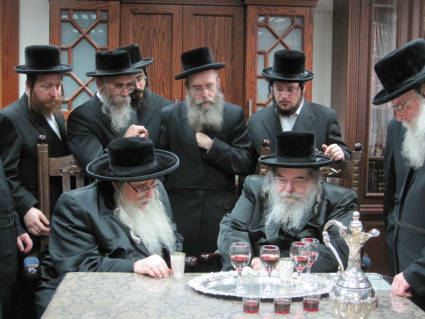 האדמו"ר מבעלזא אירח את האדמו"ר מצאנז