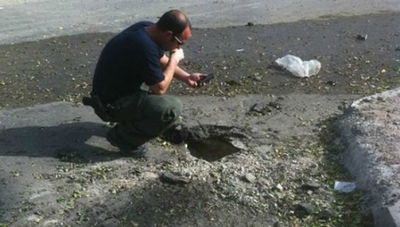 זירת נפילת רקטה