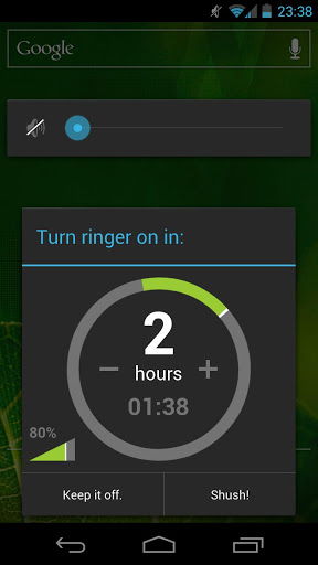 מצב שקט רק לשעה? Shush! שימושי במיוחד