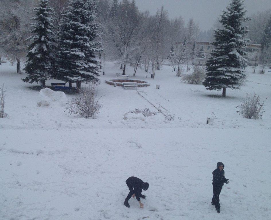 גלריה: לא רק בארה"ב, סופת שלגים ברוסיה