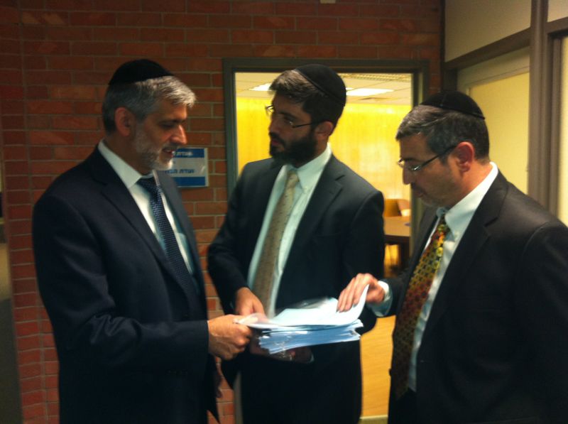 האחראים על רשימת ש"ס: אלי ישי, נתי לסרי ואבידן