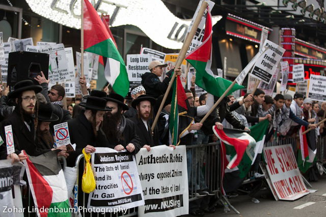 עמוד ענן: קיצוני סאטמר מזדהים עם עזה