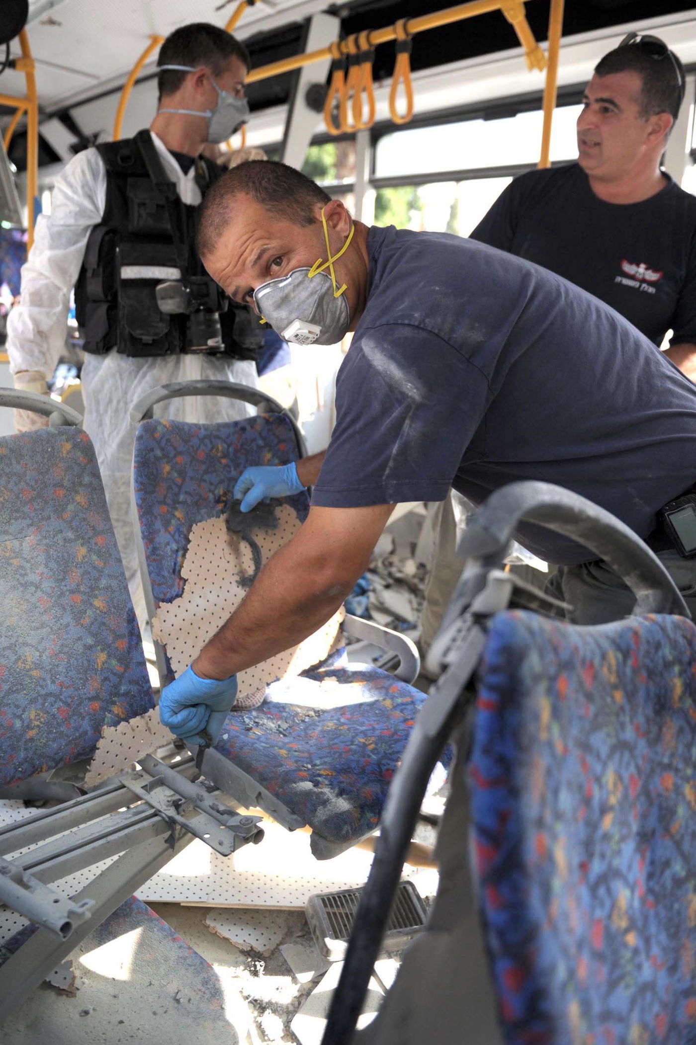 תיעוד: זירת הפיגוע בתל אביב