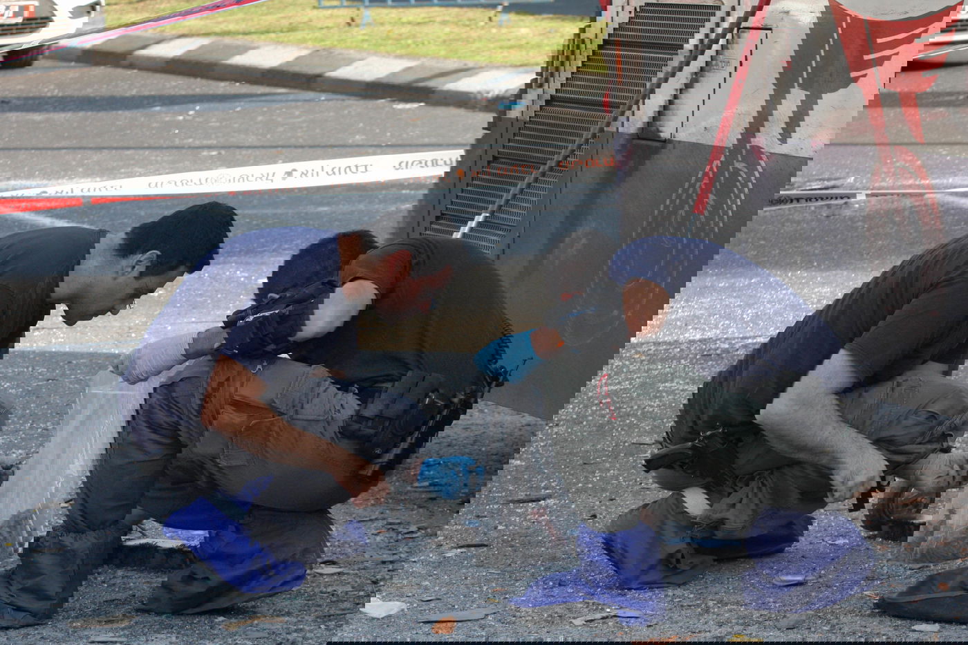 תיעוד: זירת הפיגוע בתל אביב