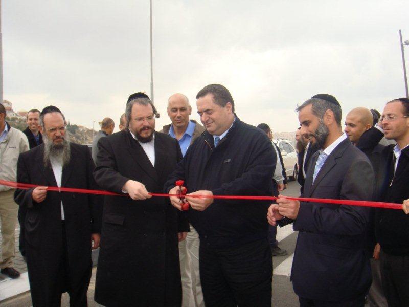 ביתר עילית: ראש העיר ושר התחבורה חנכו כביש הטבעת