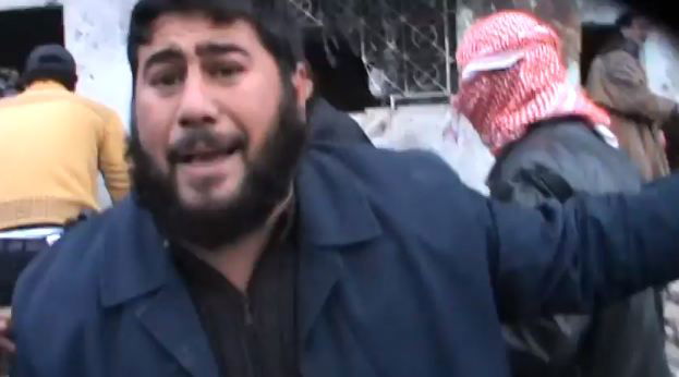 ,אזרח סורי לאחר ההפצצה