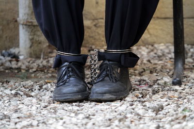 אחד העצורים בבית המשפט, אתמול