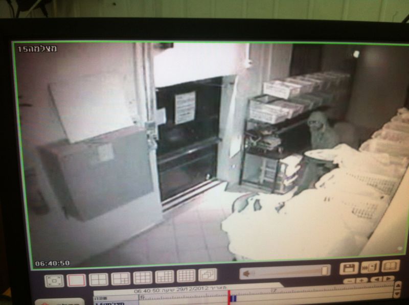 ,הפורצים כפי שנראו במצלמות האבטחה