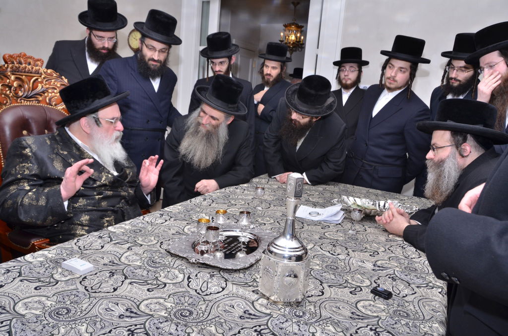 גלריה: פגישת האדמו"ר מויז'ניץ והאדמו"ר מסאטמר