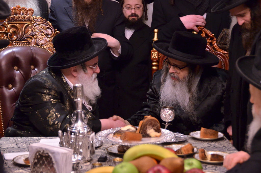 גלריה: פגישת האדמו"ר מויז'ניץ והאדמו"ר מסאטמר