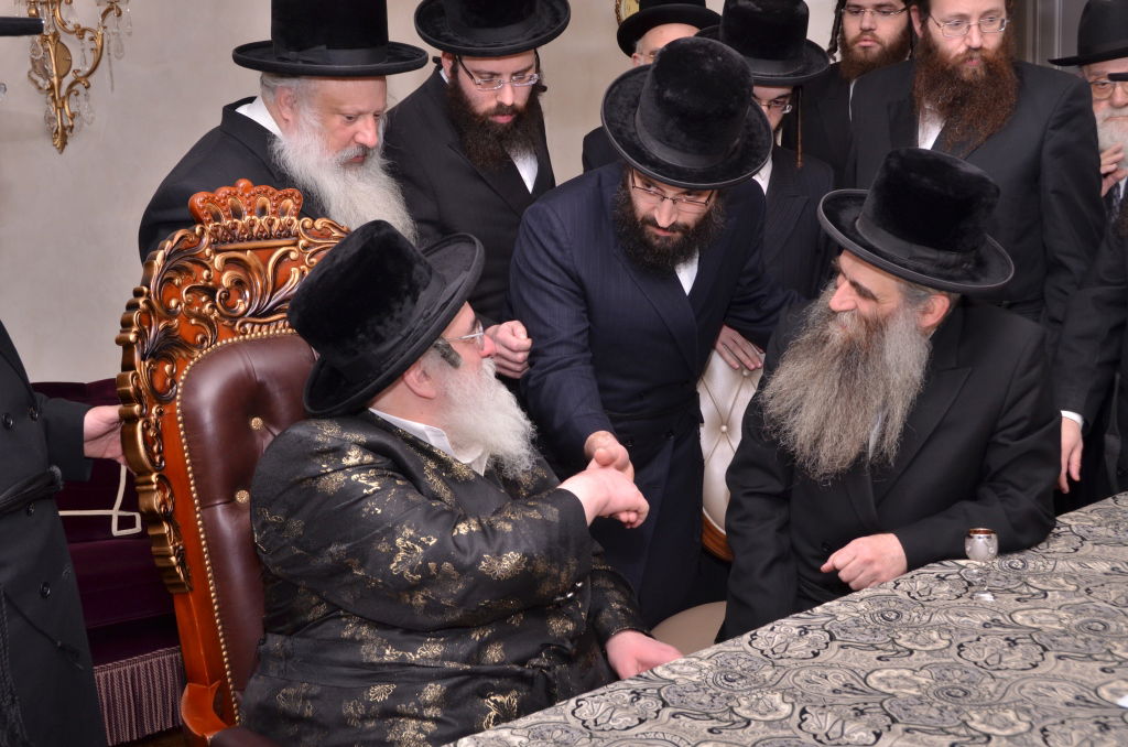 גלריה: פגישת האדמו"ר מויז'ניץ והאדמו"ר מסאטמר