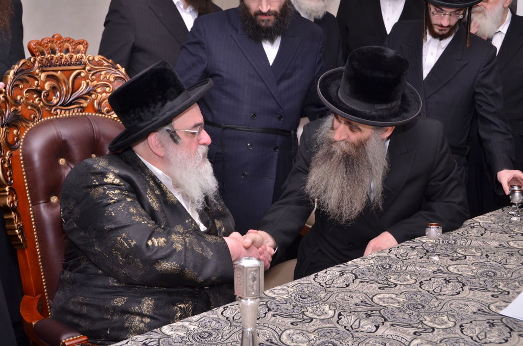 גלריה: פגישת האדמו"ר מויז'ניץ והאדמו"ר מסאטמר