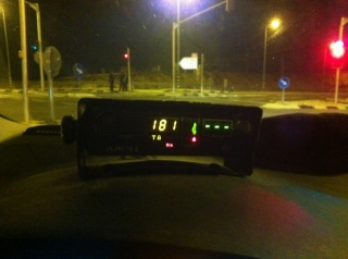 מהירות של 181 קמ"ש