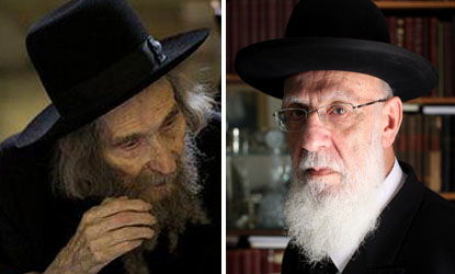 נפגשו. מרן הגראי"ל שטיינמן עם הרב שלום כהן