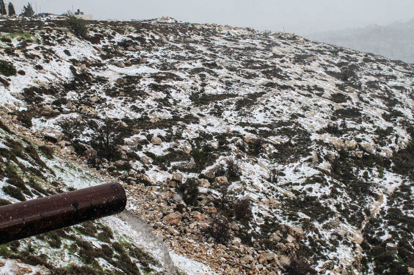 בגלל השלג: התחבורה  הציבורית בי-ם הופסקה