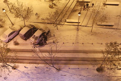 שלג בירושלים, הערב