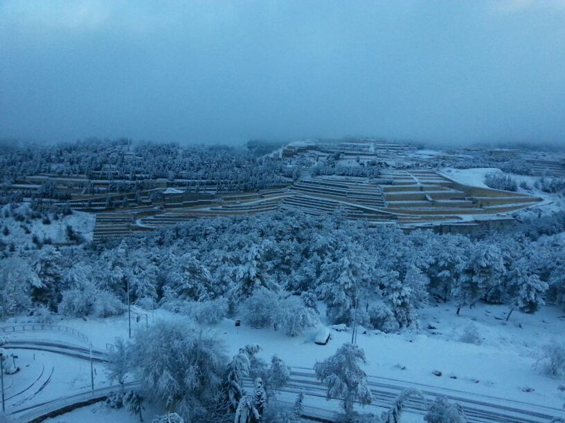 20 ס"מ שלג בירושלים; כביש 443 נפתח לתנועה