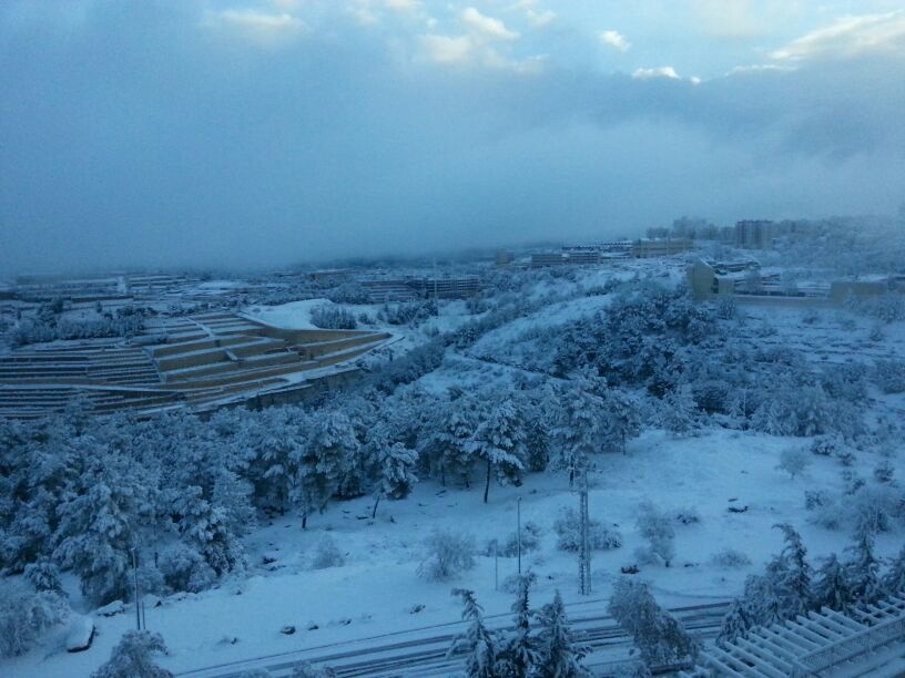 20 ס"מ שלג בירושלים; כביש 443 נפתח לתנועה