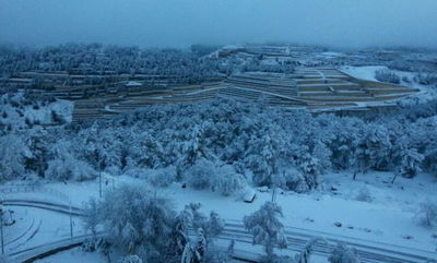 ירושלים מושלגת, הבוקר
