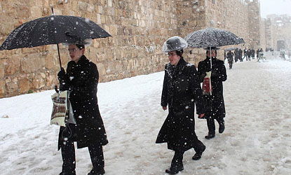 שלג בירושלים,היום